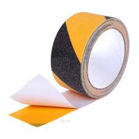 Ruban antidérapant noir/jaune brillant imperméable à la colle solvantée pour escaliers, bus, hôtels – Avertissement de sécurité