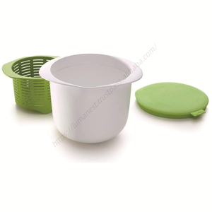 ชุดทำชีสในไมโครเวฟแบบใช้ซ้ำได้ รุ่น Syh438 ปลอดสาร BPA พร้อมฝาปิดซิลิโคน สำหรับทำเนยและโยเกิร์ต ขายส่ง - Product Image 3