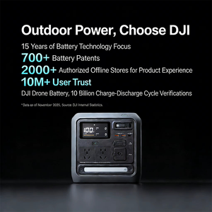 Station portable DJI 1000 Mini, batterie LiFePO4 1008Wh, générateur solaire MPPT, charge rapide PD, stockage d'énergie domestique, compatible voiture - Product Image 2