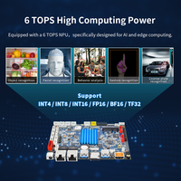 Komputer SBC D-3576 Rockchip RK3576 Video 4K Ethernet 1000M WiFi+BT Ganda, Berbasis Android Ubuntu, Komputasi Tepi AI Komersial Tertanam