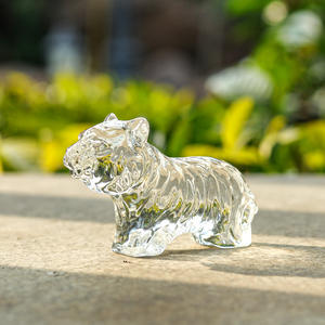 Mini figurines de tigre en cristal, presse-papiers en forme d'animal poli, respectueux de l'environnement, décorations de table pour la maison, superbes cadeaux d'anniversaire pour enfants - Product Image 5