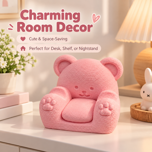 Cute <b>Bear</b> Phone Holder 3D Printed Desk Stand <b>Pink</b> Desktop Phone Grip for Study Room Decor - Product Image 2