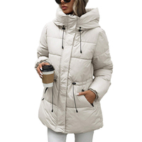 Vestes coupe-vent chaudes pour femmes Manteau grande taille de haute qualité pour femmes Veste courte en duvet pour femmes Parka avec capuche