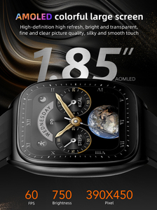 Nouvelle montre intelligente AMOLED <span class=keywords><strong>de</strong></span> 1,85 pouce 2025 avec appels Bluetooth et longue autonomie <span class=keywords><strong>de</strong></span> batterie - Product Image 3
