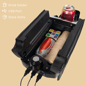 Hộp để tay đa năng CARFU, tích hợp khay để cốc, gạt tàn thuốc và 7 cổng USB, dùng được cho nhiều loại xe - Product Image 3