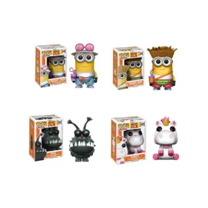 Venta caliente Película Personaje Juguete Funko pop Despicable Me Anime modelo de juguete muñeca de acción con Funko pop protector Figura de acción