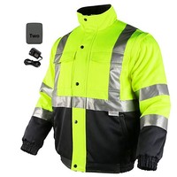 Veste matelassée unisexe en coton mélangé chauffante 74V pour l'hiver, pour une utilisation en extérieur