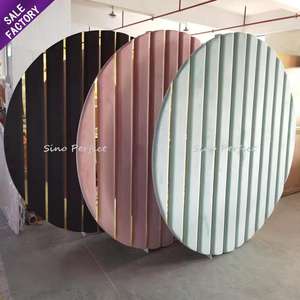 Sino Perfect Decorations Three Color Round Velvet Wedding <b>Backdrop</b> Backgrounds for Wedding Event Parties - Product Image 1