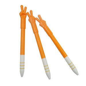 Novelty Stationery Hand Gesture Finger Shape Plastic Ball <b>Pen</b> Many Color for Choose - Product Image 4