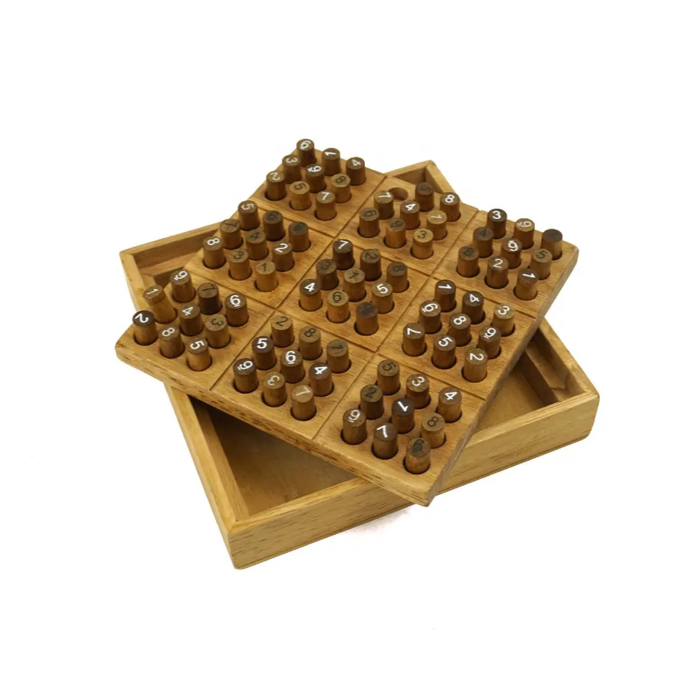 Lernspiel zeug für Kinder lernen Sudoku Brettspiel montessori Holz spielzeug