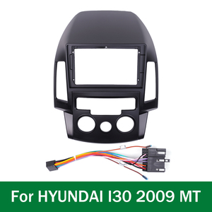 현대 i30 2009 MT용 차량 GPS 내비게이션 패널 9인치 화면 2 Din 안드로이드 대시보드 라디오 스테레오 패시아 패널 프레임 - Product Image 5