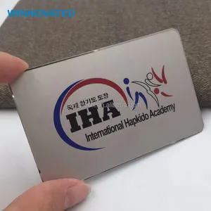 Excellent Quality Shiny Mirror Metal Business Card With Gold Or Silver Plating
