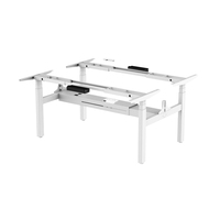 Cadre de bureau en métal durable, ergonomique, modulaire, électrique, réglable en hauteur, pour 2 personnes, de style moderne et luxueux, pour la maison et le bureau