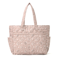 Tas Tote Wanita Motif Bunga Kapasitas Besar Tas Selempang Ringan Tas Belanja Kasual Tas Jinjing Harian Logo Kustom OEM