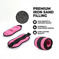 Bracelets ajustables en néoprène avec logo personnalisé, poids de cheville pour l'entraînement musculaire, main portable