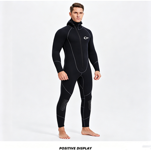 Combinaison de plongée YONSUB en néoprène 1,5 mm avec capuche et fermeture éclair sur le devant, combinaison intégrale à manches longues pour le <span class=keywords><strong>surf</strong></span>, la plongée avec tuba, la natation en eau chaude - Product Image 2