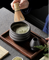 Service à thé en céramique avec bol et cuillère à matcha