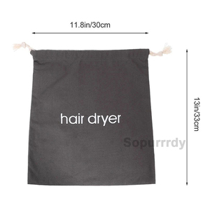 Custom Logo Durable Linen Canvas Cotton Drawstring Bag Eco-Friendly Double Drawstring Closure Reusable Storage Pouch - Product Image 3