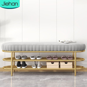 Mobilier de maison <span class=keywords><strong>banc</strong></span> à <span class=keywords><strong>chaussures</strong></span> confortable avec étagère prix de gros personnalisé gris clair entrée luxe <span class=keywords><strong>banc</strong></span> à <span class=keywords><strong>chaussures</strong></span> pour changer les <span class=keywords><strong>chaussures</strong></span> - Product Image 1
