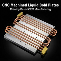 Refroidisseur industriel personnalisé FSW, plaque de refroidissement à eau en époxy, radiateur à tubes en cuivre, refroidissement liquide en aluminium CNC, haute densité de puissance