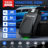 Scanner OBD2 automobile VDIAGTOOL D200 APP, outil de diagnostic et lecteur de codes pour Volvo, Byd, BMW, disponible en entrepôt aux États-Unis.