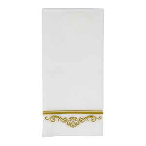 Serviettes <span class=keywords><strong>en</strong></span> <span class=keywords><strong>papier</strong></span> blanc noir et vert Airlaid Essuie-mains colorés <span class=keywords><strong>en</strong></span> forme de couverts 1 pli pour serviettes et serviettes de table dans le style du sac - Product Image 6