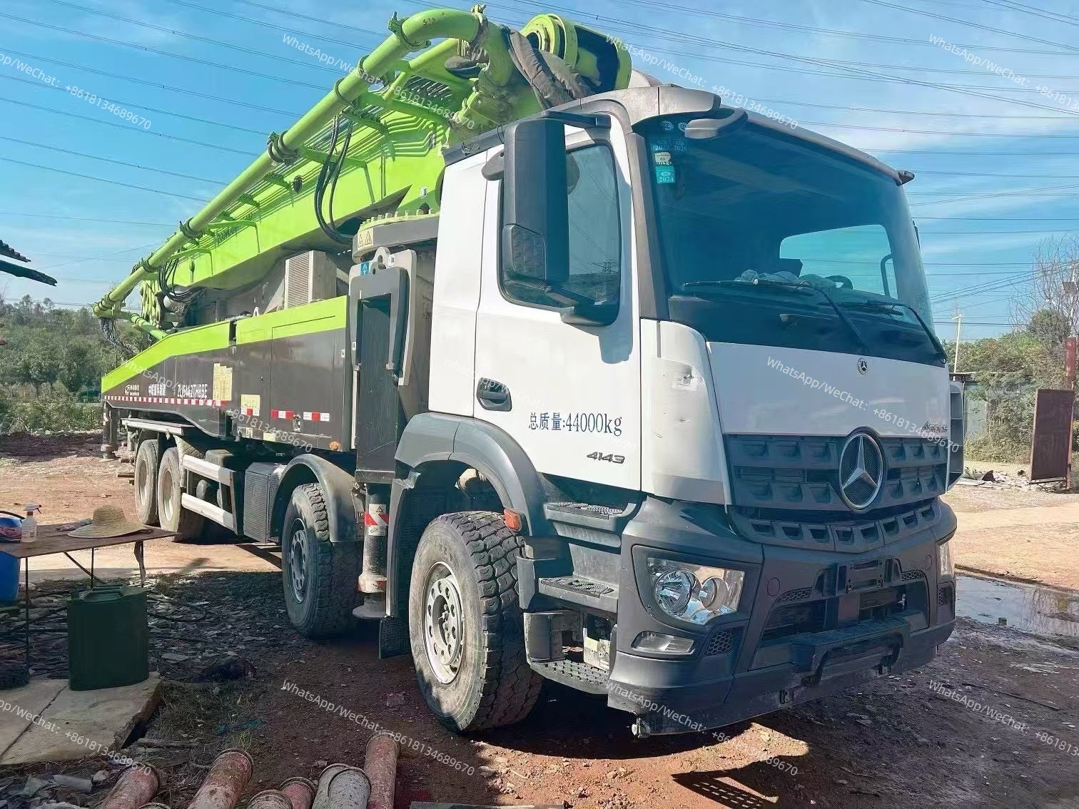59m Used Chinese Zoomlion ZLJ5442THBBE Concrete Pump Truck with