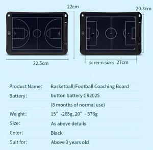 Tableau de coaching électronique LCD portable de 15/20 pouces pour l'entraînement sportif de basketball et de football - Product Image 4