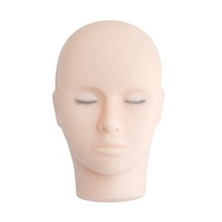 Song Lashes Tête de mannequin en gel de silicone avec cils multi-couches pour la pratique de l'extension des cils