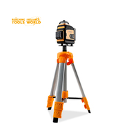 16 lignes 360 °   Niveau laser vert auto-nivelant, précision ±1 mm/7 m, idéal pour la construction et la décoration, base rotative 3D et télécommande