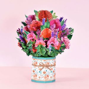 Ventes chaudes - Bouquet de fleurs 3D en papier avec carte de vœux - Product Image 3