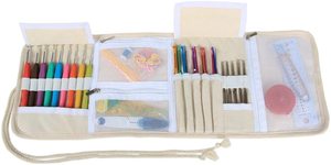 Ganchos <span class=keywords><strong>de</strong></span> <span class=keywords><strong>ganchillo</strong></span> <span class=keywords><strong>de</strong></span> lona rollo organizador con cremallera Web bolsillos para varias agujas <span class=keywords><strong>de</strong></span> <span class=keywords><strong>ganchillo</strong></span> y <span class=keywords><strong>punto</strong></span> tejer - Product Image 3
