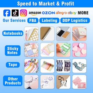 Foglio di stampa copertina rigida lucida pagina vuota diario rilegatura a spirale Notebook - Product Image 4