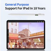 Pensil Stylus aktif langsung dari pabrik, untuk Apple iPad Digital, pena penolakan telapak tangan logam tahan lama