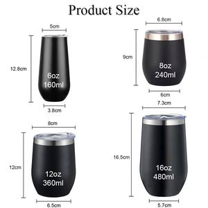Custom Print Logo Wine 360Ml Double Wall Travel Cup Keep Cold Stainless Steel <b>Insulated</b> Coffee <b>Mug</b> With Slide Lid - Product Image 5