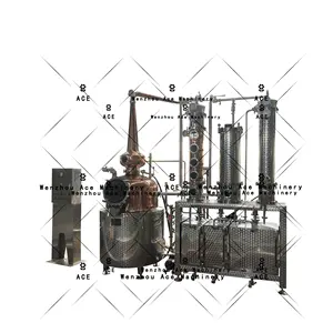 Multi Function 500 L Cocktail Maker Machine Factoryalcohol Distiller Copper Plates Steam Heating Alcohol Equipment