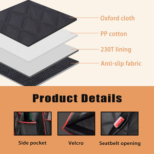 Auto-Rücksitzbezug für Hunde aus Oxford-Stoff, wasserdicht, mit Seitentasche, rutschfest, Haustier-Reisebedarf, Haustiermatten & -unterlagen - Product Image 4