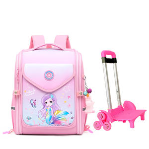 Mochila Escolar Profesional de Caricaturas con Carrito de <span class=keywords><strong>6</strong></span> Ruedas para Niños y Viajes - Product Image 3