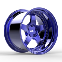YL Deep-disk roda tambahan ukuran 17-24 inci, roda mobil penumpang aluminium Aloi T6061 dengan 4 dan 5 lubang dan roda balap