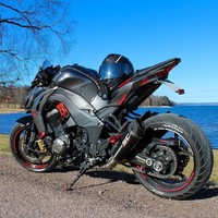 Moto de course sur route Kawasaki Z1000 Big Snake importée, quatre cylindres, bicylindre, refroidie par eau, 400 cm³, moteur sans balais