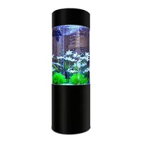 Runde Aquarium zylindrische fisch tank Benutzerdefinierte Große Runde Fisch Tank Acryl Schlauch Aquarium