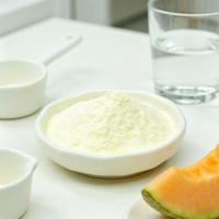 Poudre de cantaloup concentrée séchée par pulvérisation de qualité alimentaire, pure et naturelle, en gros, poudre de jus de melon Hami instantanée de haute qualité