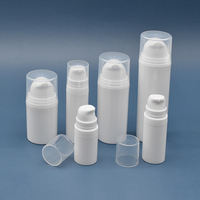 Flacon pompe à vide en plastique noir de luxe personnalisé de 10 ml, 15 ml, 30 ml, 50 ml, 100 ml, 150 ml, 200 ml, 250 ml pour les soins de la peau et les cosmétiques