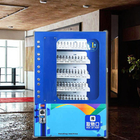 Distributeur automatique de préservatifs en métal Mjaya, durable et compact, mural, avec lecteur de jetons et code QR, idéal pour les centres commerciaux, prend en charge le SDK