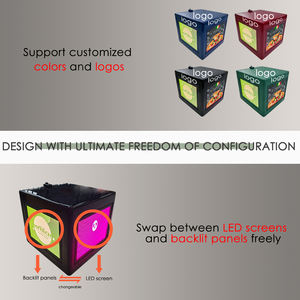 Volledig gekleurde LED bezorgbox voor motorfiets, pizzabak, afhaalmaaltijden, driezijdig reclamescherm, IP65 waterdichte LED bezorgbox - Product Image 3