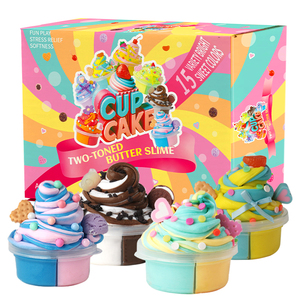 Kit de slime au beurre pour gâteaux, 15 pièces, slime non collant et super doux, jouet de slime DIY, cadeau de fête pour garçons, cadeaux d'anniversaire pour enfants - Product Image 2