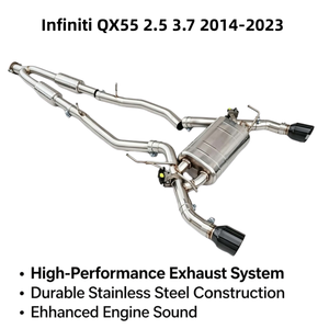 ท่อไอเสียสมรรถนะสูงแบบกำหนดเองสำหรับ QX50 QX55 2.5 3.7 ปี 2014-2023 ระบบไอเสียแบบ Catback พร้อมระบบอิเล็กทรอนิกส์ - Product Image 1