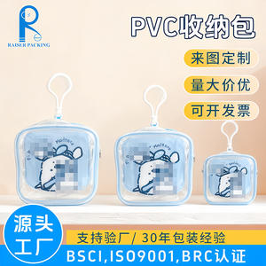 ถุงซิปพลาสติกพีวีซีแบบซิปล็อกย่อยสลายได้ถุงเครื่องสำอางพีวีซีพิมพ์สกรีนบรรจุภัณฑ์ - Product Image 2