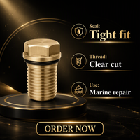 Joint d'étanchéité pour bouchon de vidange de moteur marin, joint de vis de vidange d'huile 10-79953Q2 26-830749 pour unité inférieure 350 Mag MPI Hor Alpha Bravo