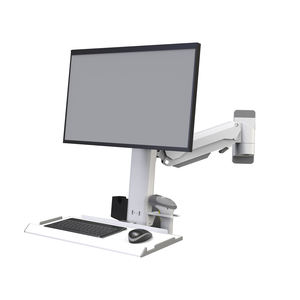 Support de <span class=keywords><strong>bras</strong></span> pour écran LCD industriel Meisonic T8-GA01KB, capacité de 20 kg, support de table de travail en métal, plateau pour écran d'ordinateur et clavier - Product Image 3